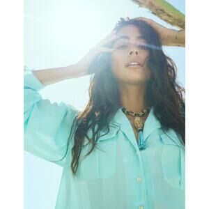 90s Y2K Necklace Choker Mixed Turquoise Beads | Southwestern